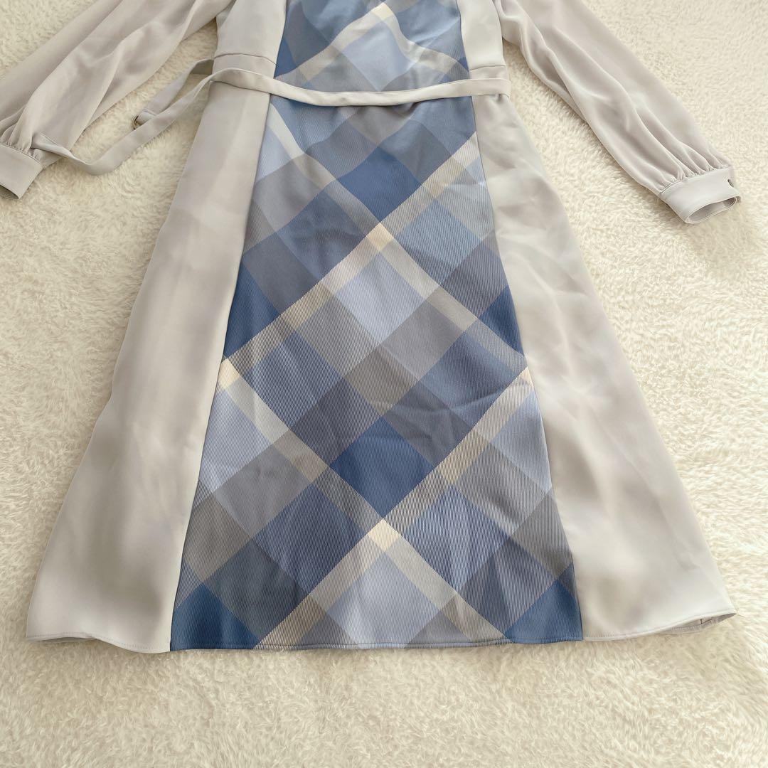 ✨新品✨ブルーレーベルクレストブリッジ　ワンピース　38M青　バーバリー　462
