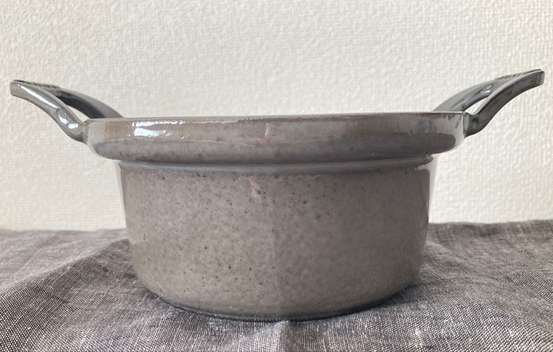 staub XO 12 cm ヴィンテージココット グレー　廃盤 レア ストウブ