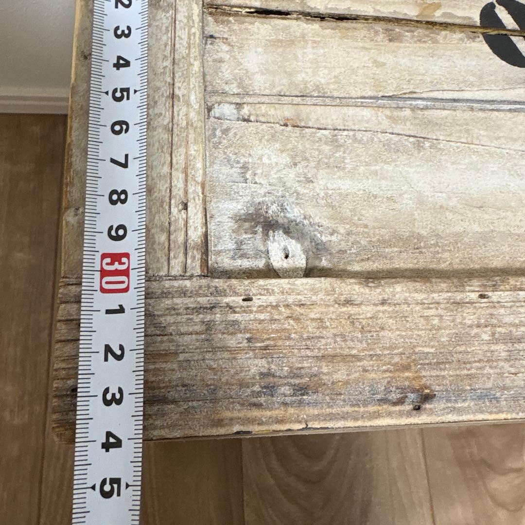 木箱（大）　輸入家具　アウトドア　収納ケース　スタッキング可能