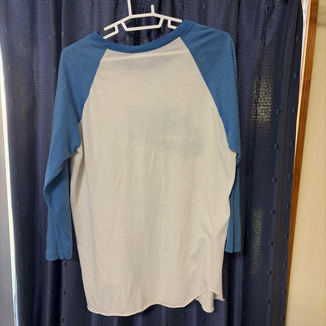 ビンテージ オレンジタグ 70-80s NIKE 水色ベースボールシャツ