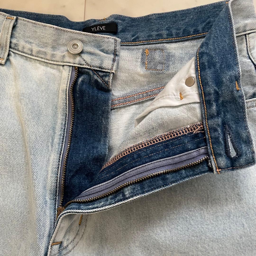 美品✨イレーヴ 13.5oz デニム HIGH WAIST WIDE FADE