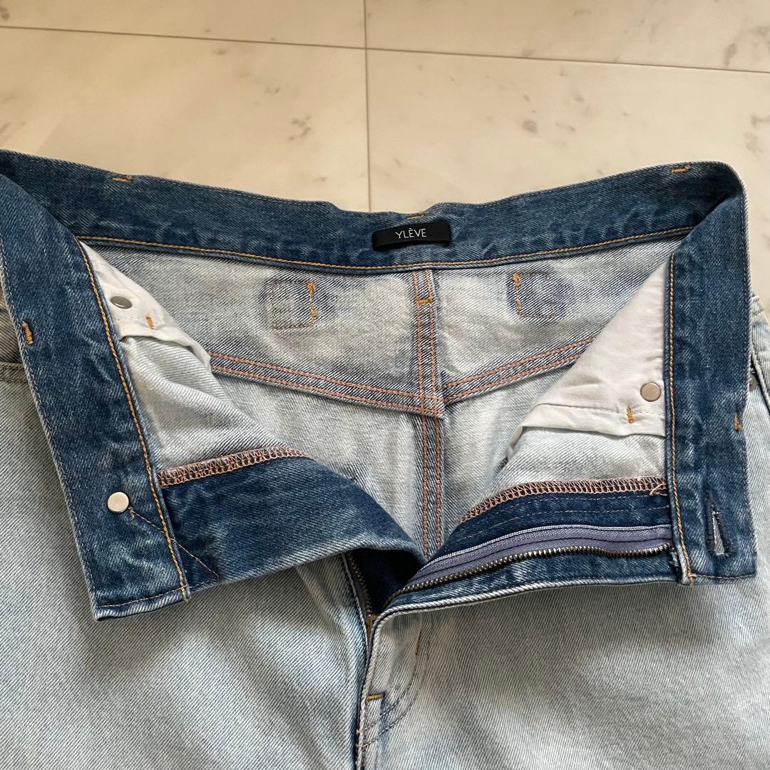 美品✨イレーヴ 13.5oz デニム HIGH WAIST WIDE FADE