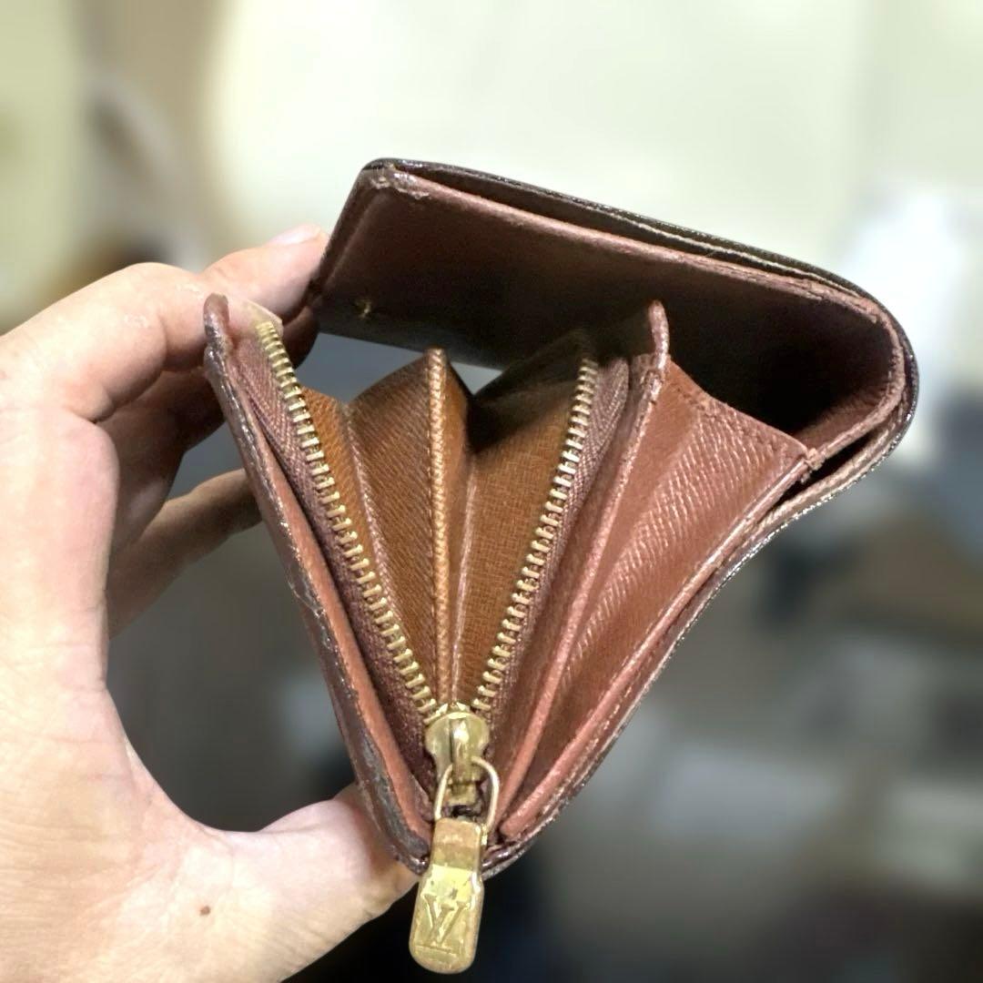 ⑥☆良品☆ モノグラム♪Ｌ字型ファスナー財布