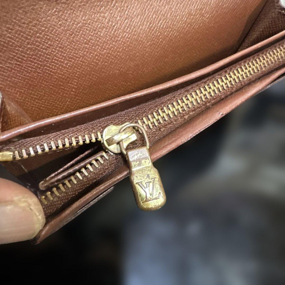 ⑥☆良品☆ モノグラム♪Ｌ字型ファスナー財布