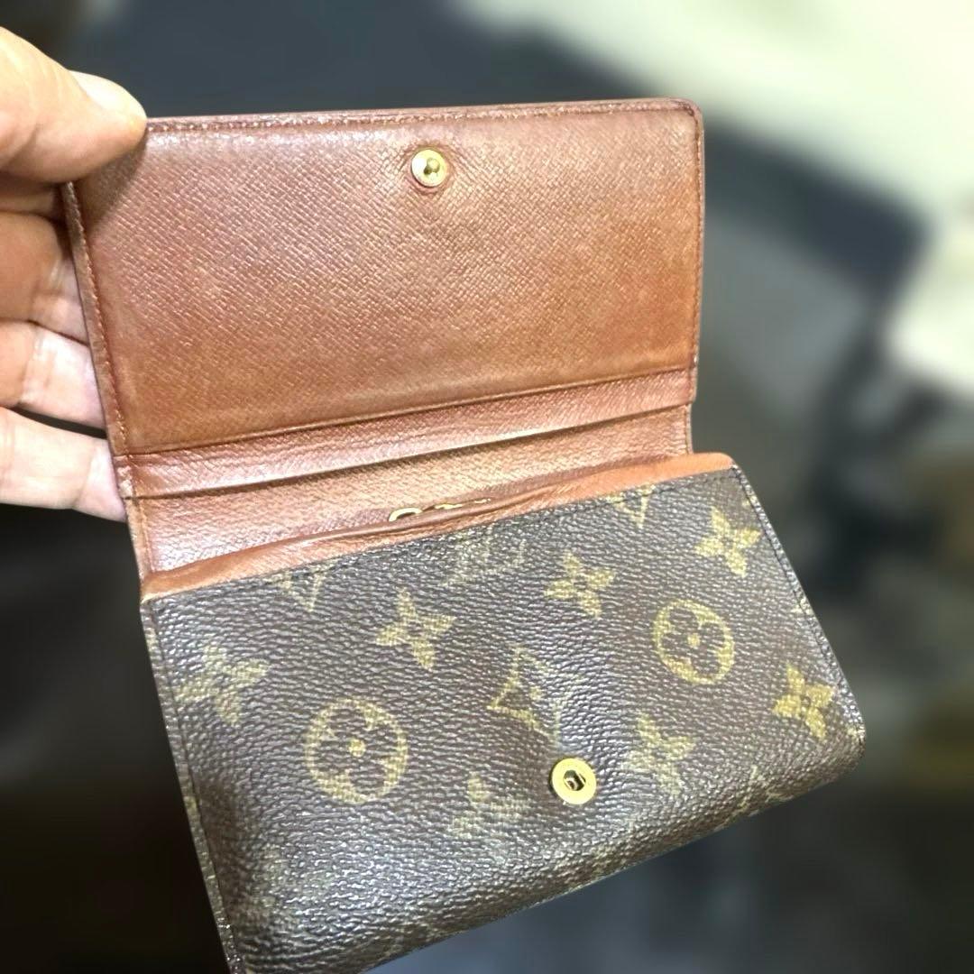 ⑥☆良品☆ モノグラム♪Ｌ字型ファスナー財布