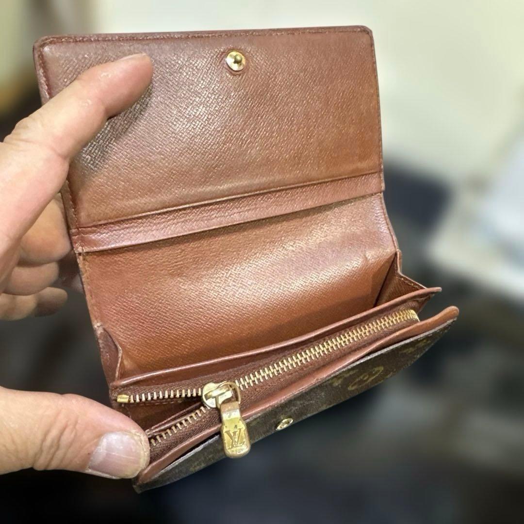 ⑥☆良品☆ モノグラム♪Ｌ字型ファスナー財布