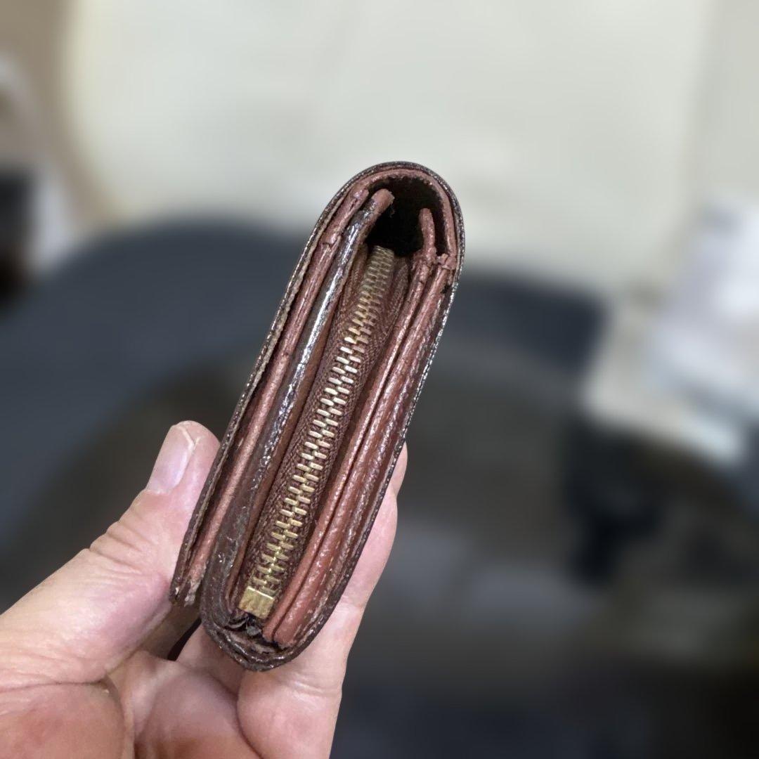 ⑥☆良品☆ モノグラム♪Ｌ字型ファスナー財布