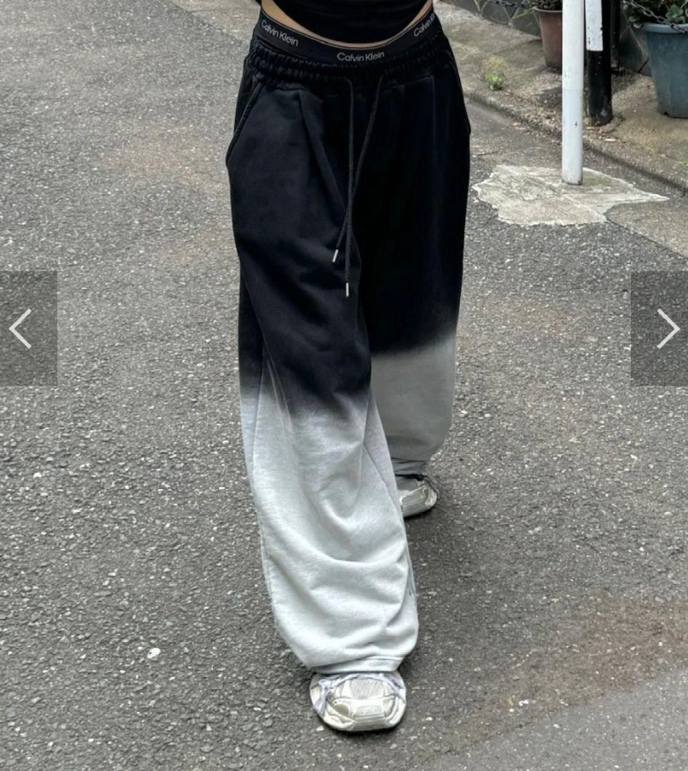 パンツ Chikashitu+dark gradation sweat pants