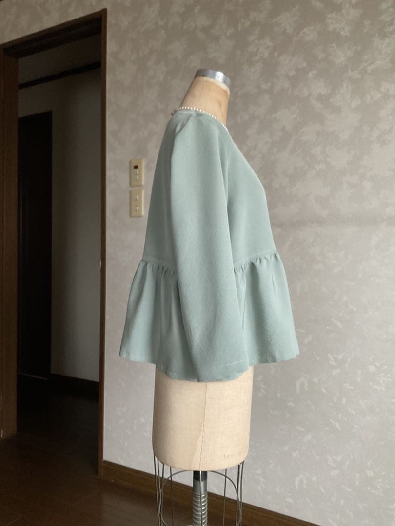 着物リメイクワンピース　　着物リメイク　　色無地からペプラムジャケット