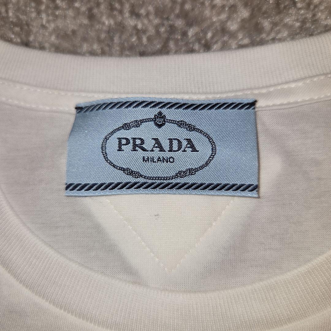 PRADA ホワイト 半袖 Tシャツ