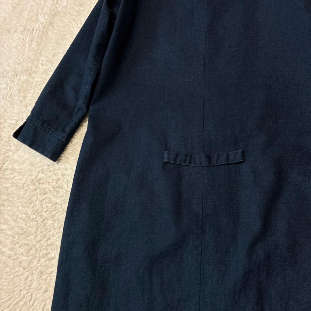 Pal'las Palace パラスパレス　インディゴ　ノーカラーコート　ロング