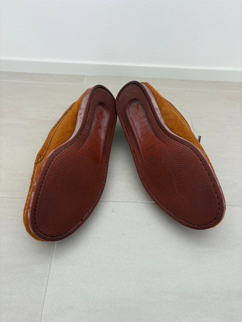QUODDY ブラウン スエード モカシン