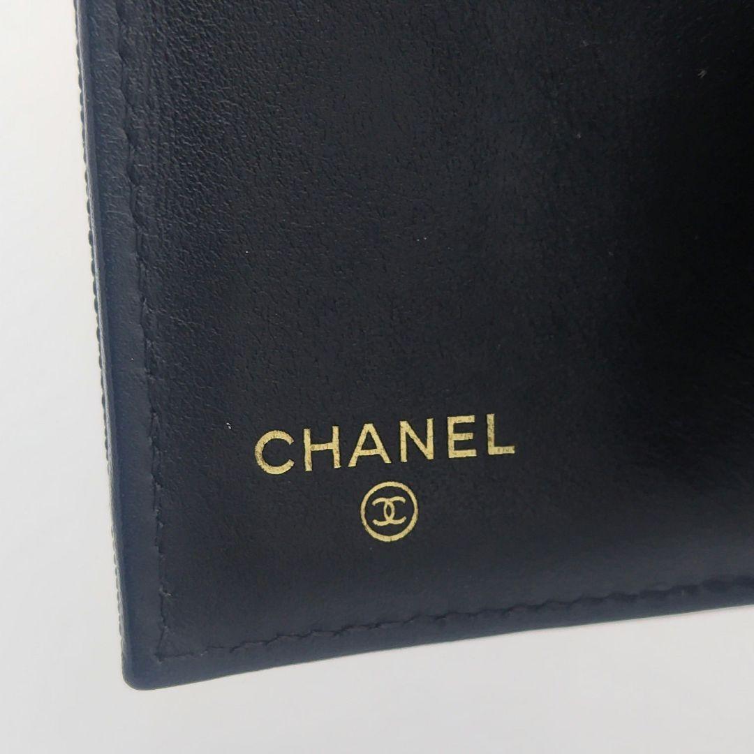 CHANEL マドモアゼル ウォレット ブラック 三つ折り財布