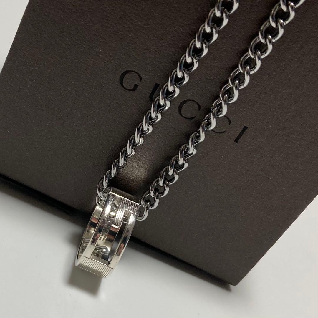 ふ*ぁ様 【正規品】 GUCCI グッチ リングネックレストップ 良品 925