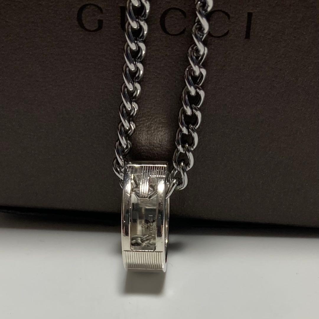ふ*ぁ様 【正規品】 GUCCI グッチ リングネックレストップ 良品 925