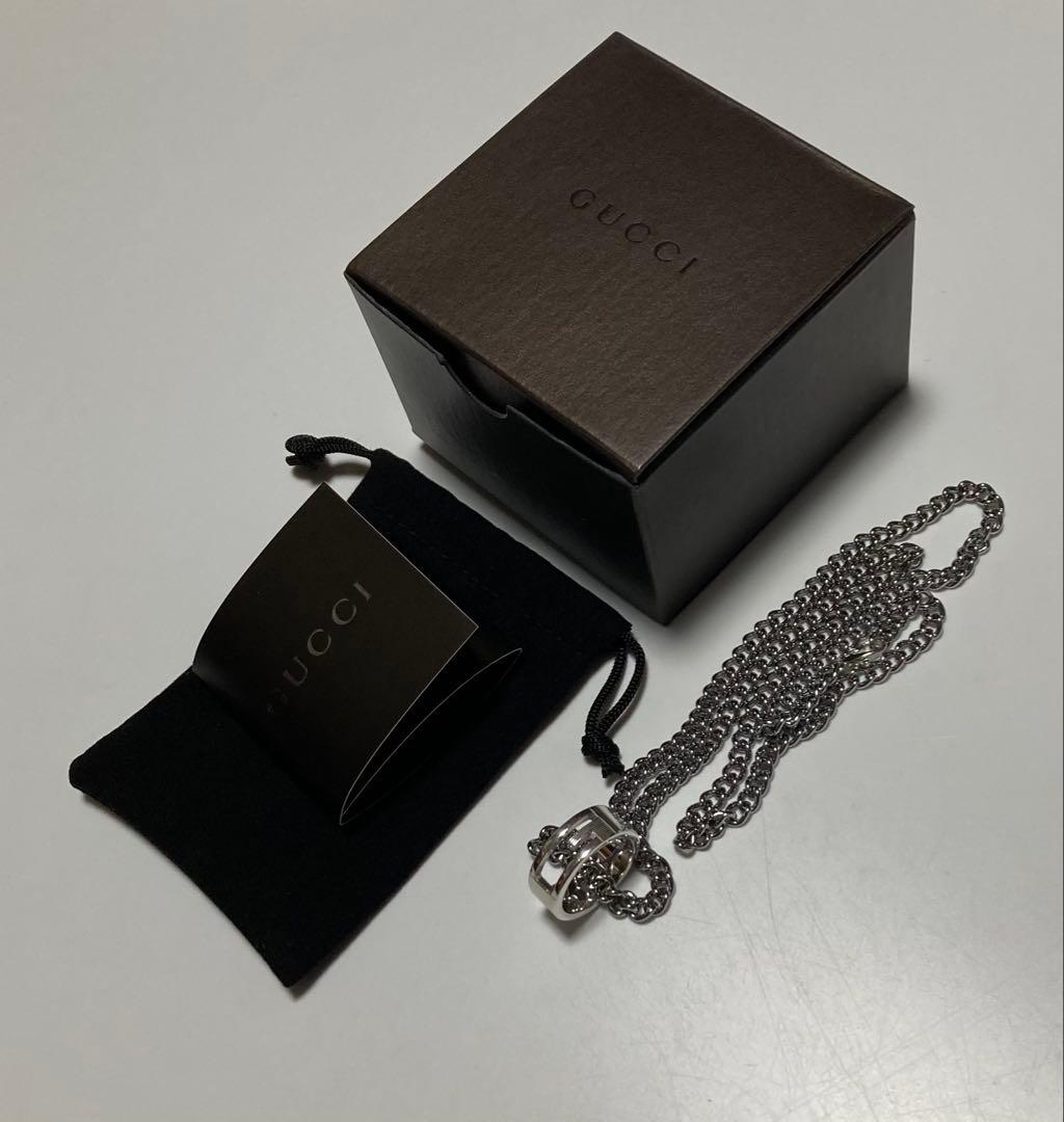 ふ*ぁ様 【正規品】 GUCCI グッチ リングネックレストップ 良品 925