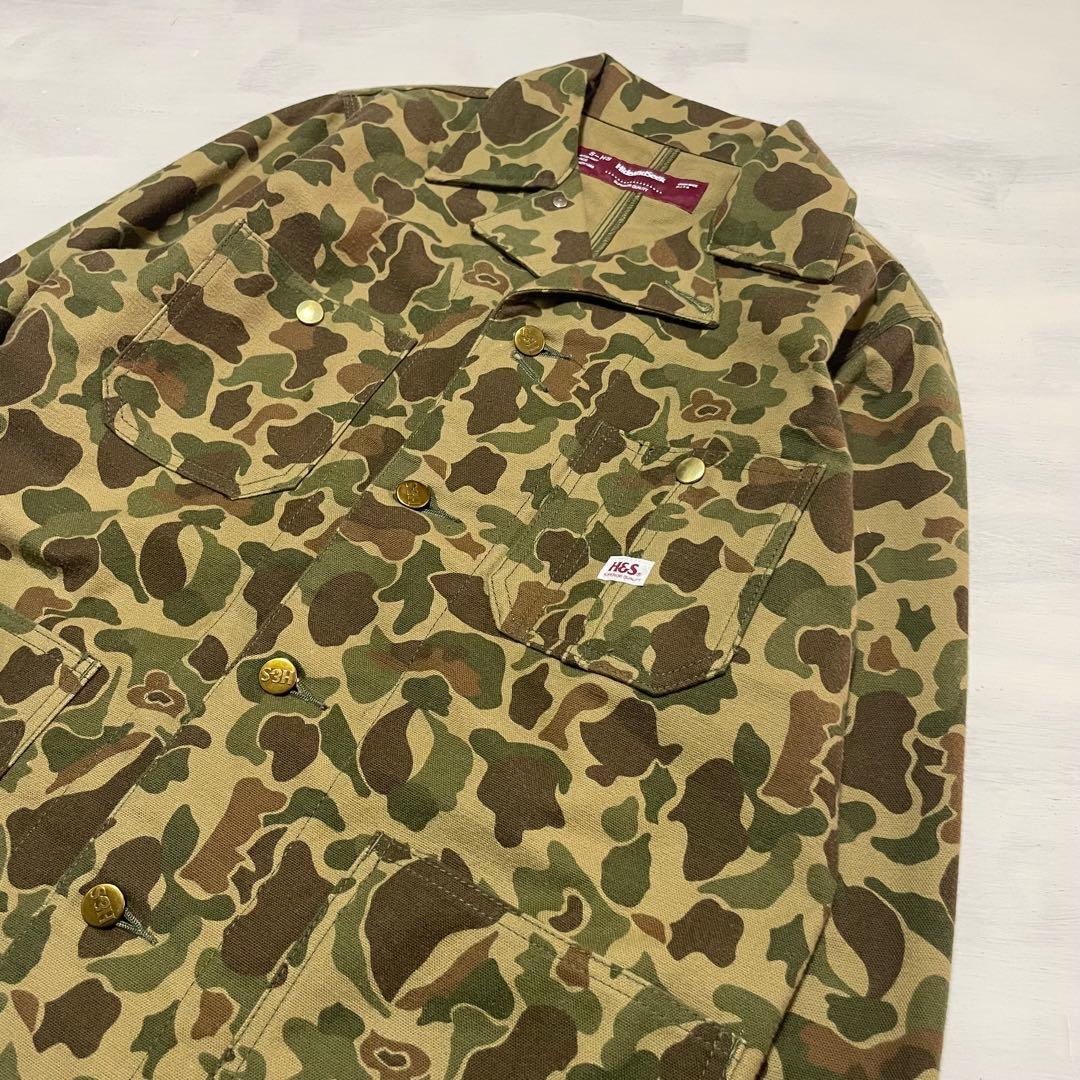 HIDE AND SEEK ダックカモ　カバーオール　ワークジャケット