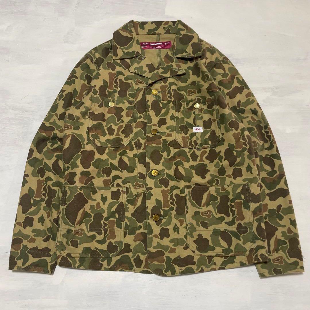 HIDE AND SEEK ダックカモ　カバーオール　ワークジャケット