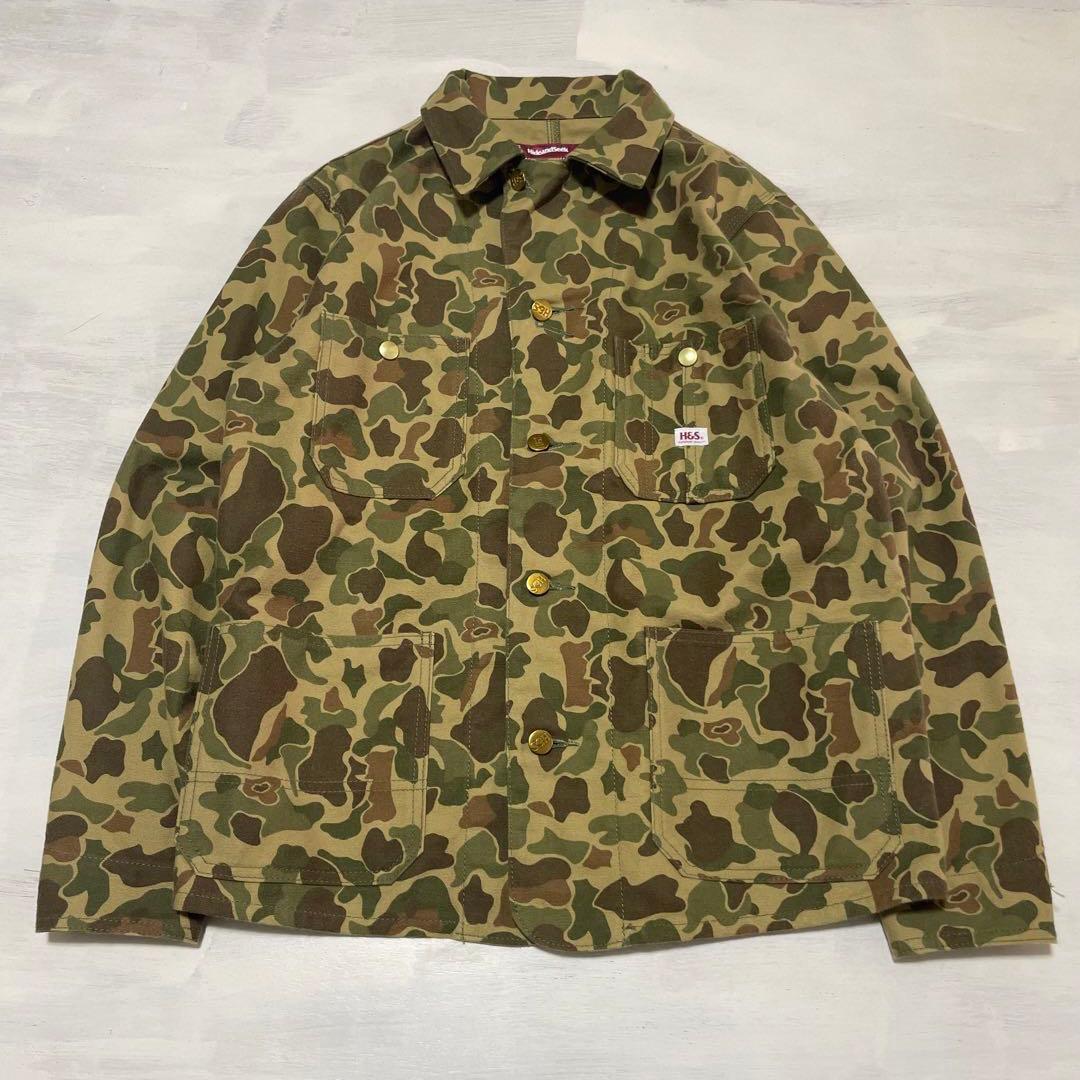 HIDE AND SEEK ダックカモ　カバーオール　ワークジャケット