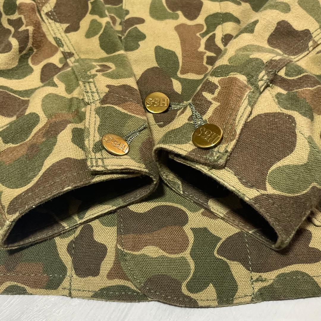 HIDE AND SEEK ダックカモ　カバーオール　ワークジャケット