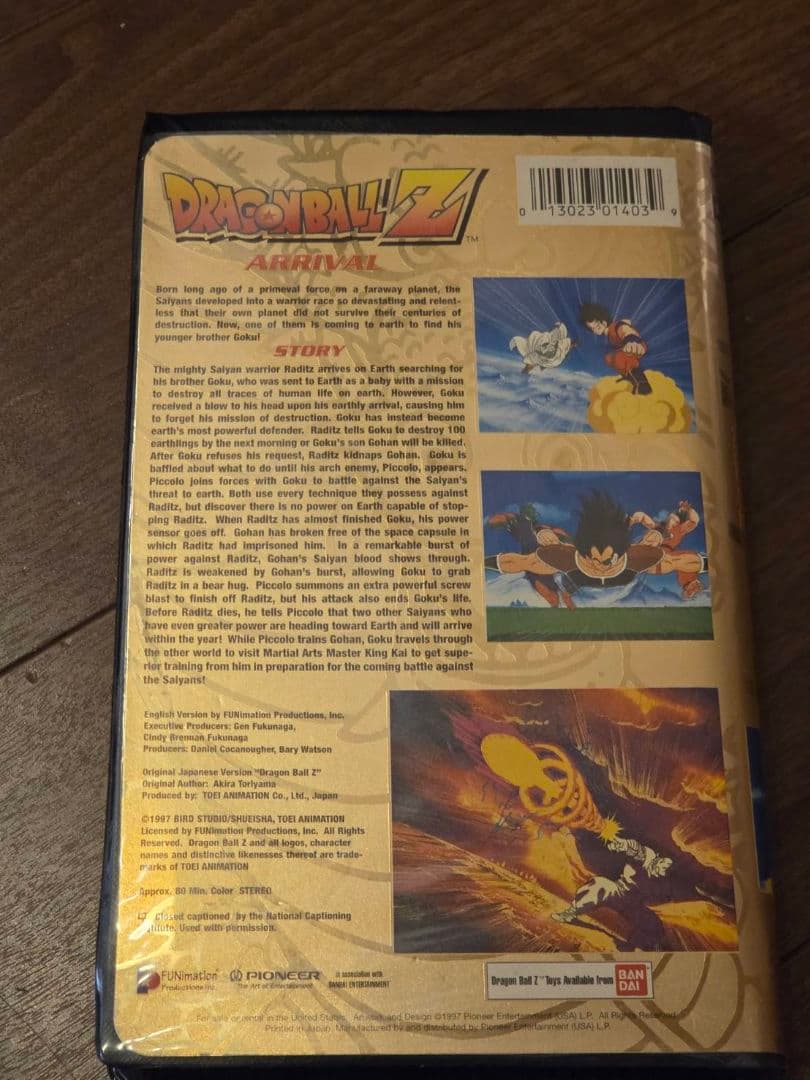 ドラゴンボールZ 海外版　VHS ビデオ　１９９７年