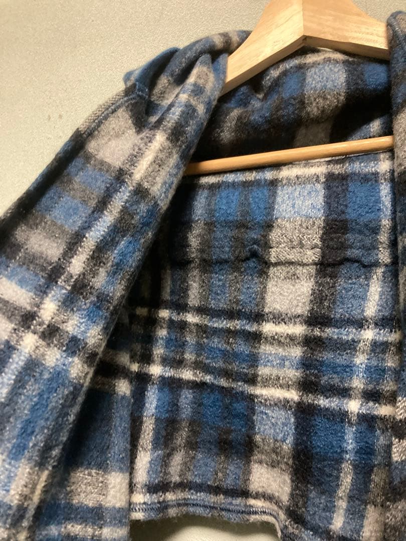 [美品]BURBERRY バーバリー フードポンチョ 大判ストール ノバチェック