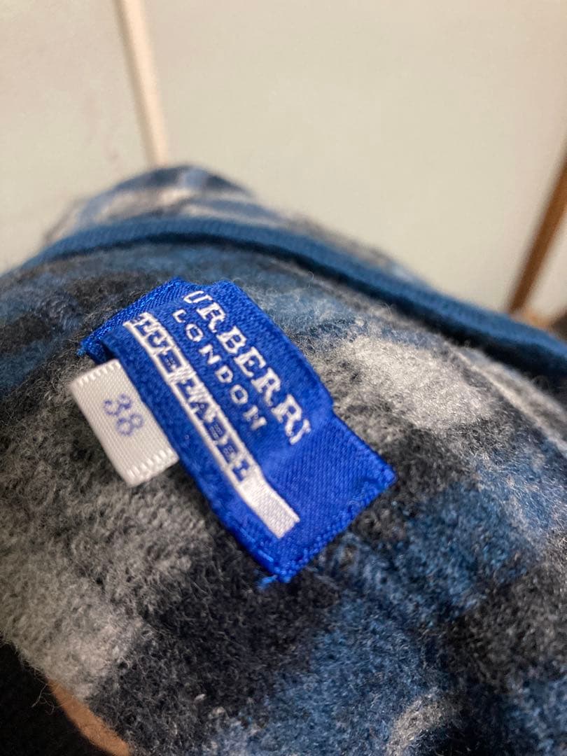 [美品]BURBERRY バーバリー フードポンチョ 大判ストール ノバチェック
