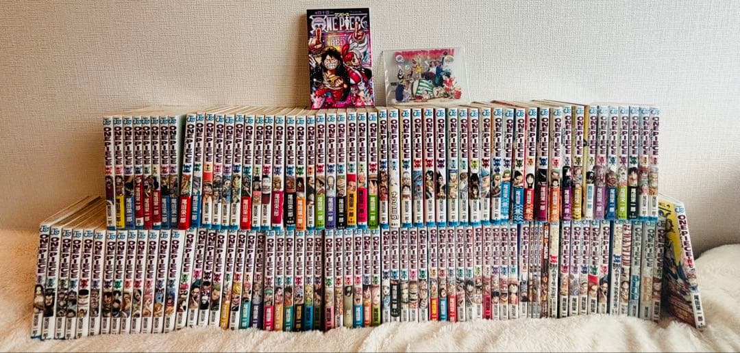 漫画ONE PIECE【全107巻セット※】四十億巻•RED・BLUE付き