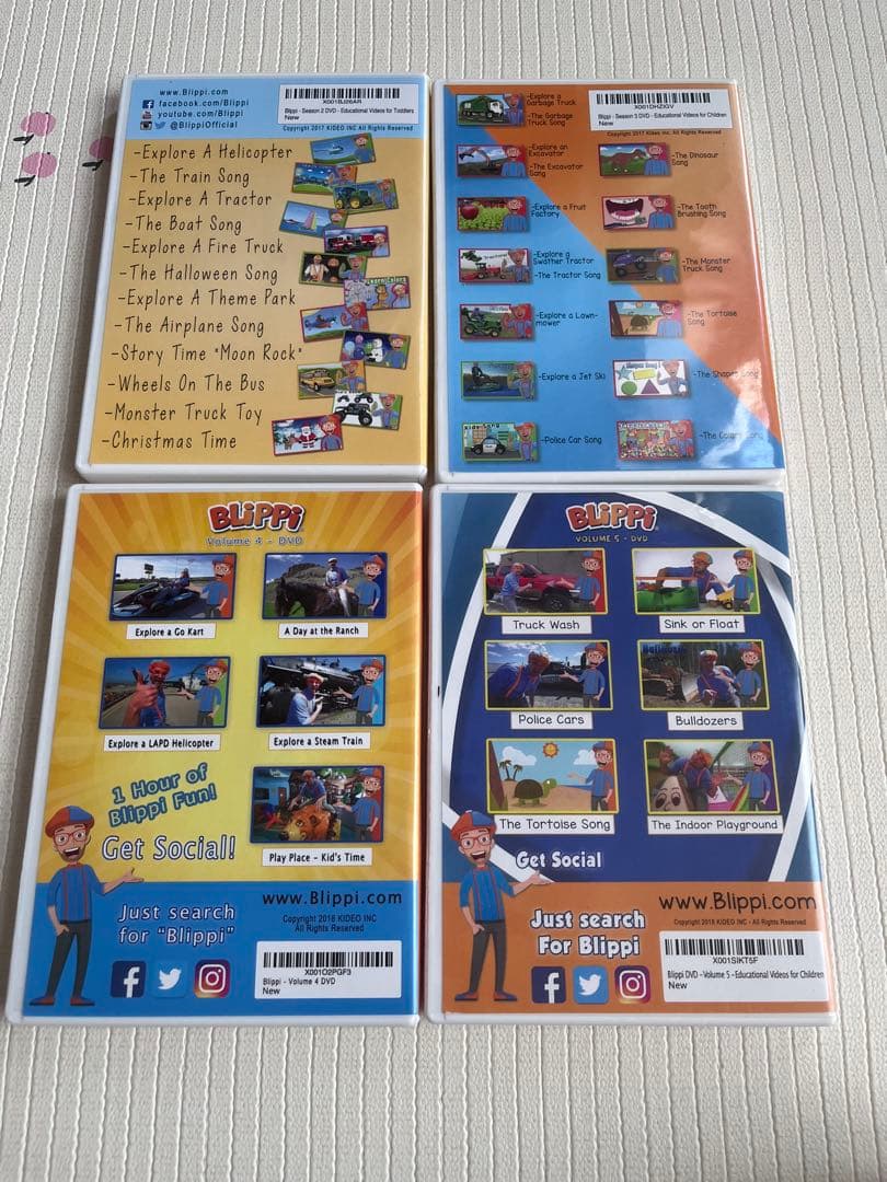 Blippi ブリッピーDVD Season2〜5 Season1おまけ