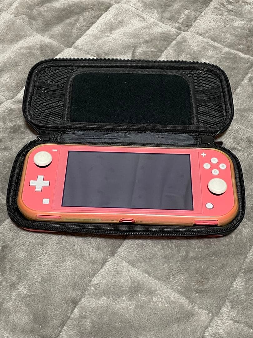 初期化済みNintendo Switch Lite ピンク 本体ケースソフト付き