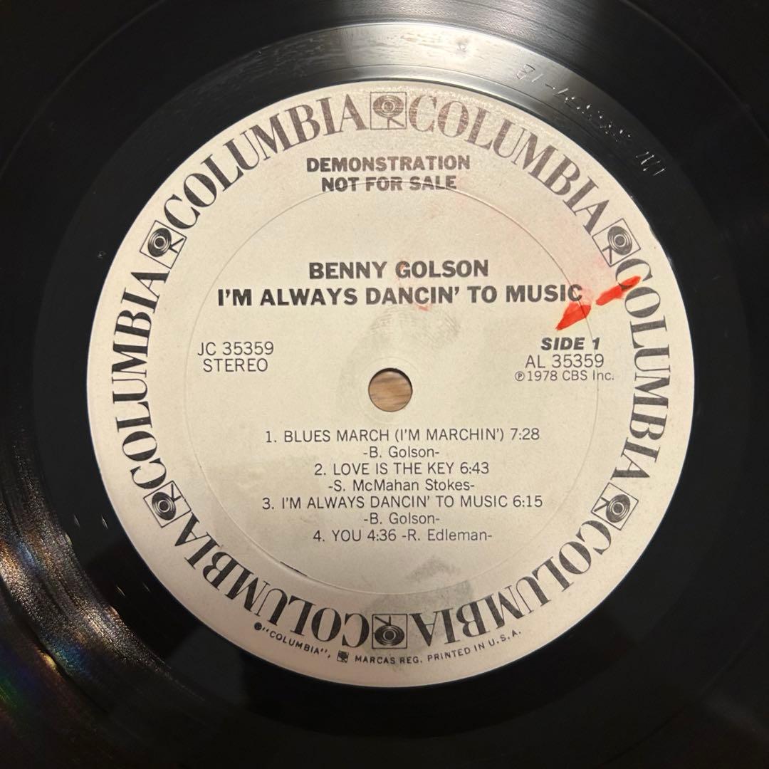 Benny Golson プロモ盤　LP