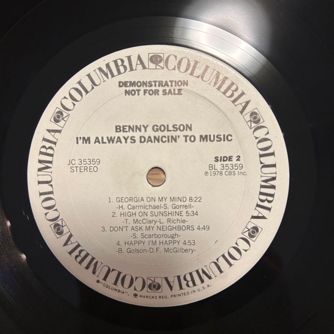 Benny Golson プロモ盤　LP