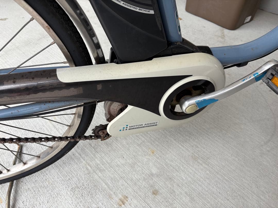 Panasonic電動アシスト自転車 ブラック 前バスケット付き
