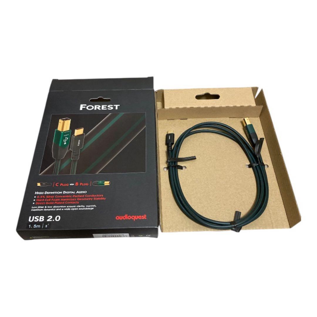 オーディオクエスト Forest USBケーブル 1.5m C-B 未使用