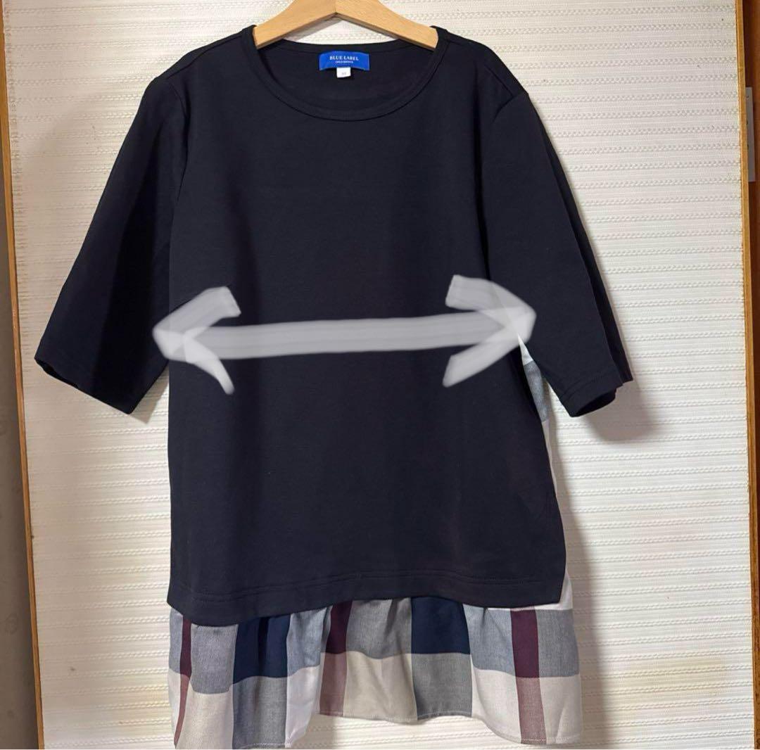 BLUE LABEL CRESTBRIDGE 38サイズ　ブラック　チェック