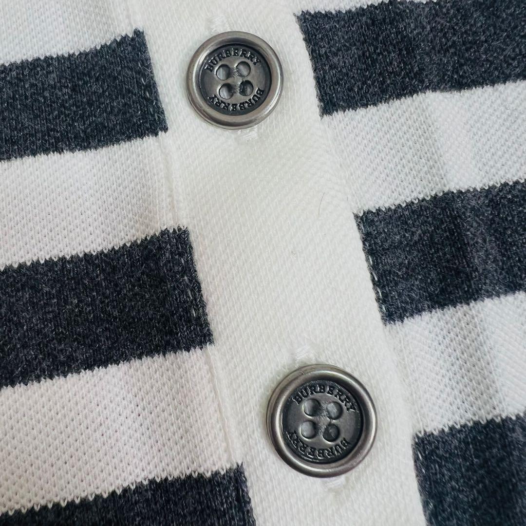 【新品】BURBERRY バーバリー ボーダーポロシャツ サイズ2