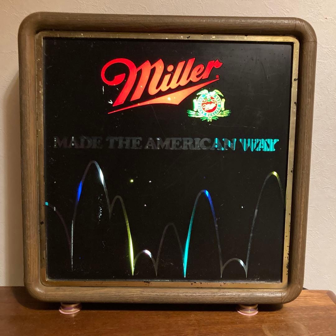 Miller 照明付きヴィンテージモーションサイン