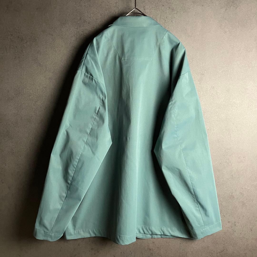 未使用級 アズール セットアップ ブルーグリーン L〜XL 洗える 春服