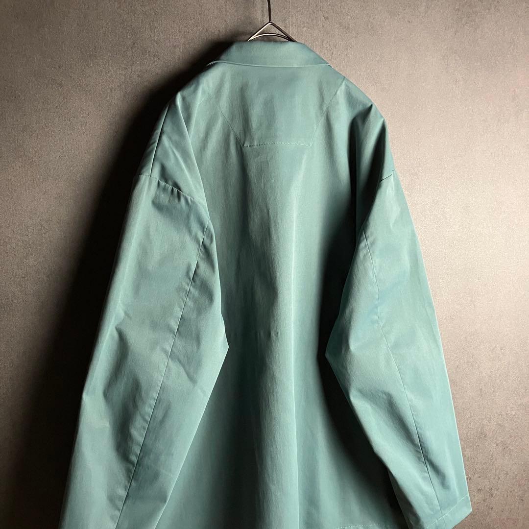 未使用級 アズール セットアップ ブルーグリーン L〜XL 洗える 春服