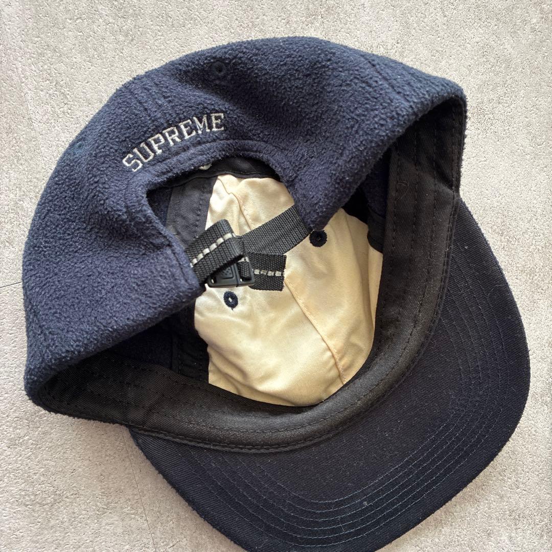 Supreme ネイビー フリースキャップ