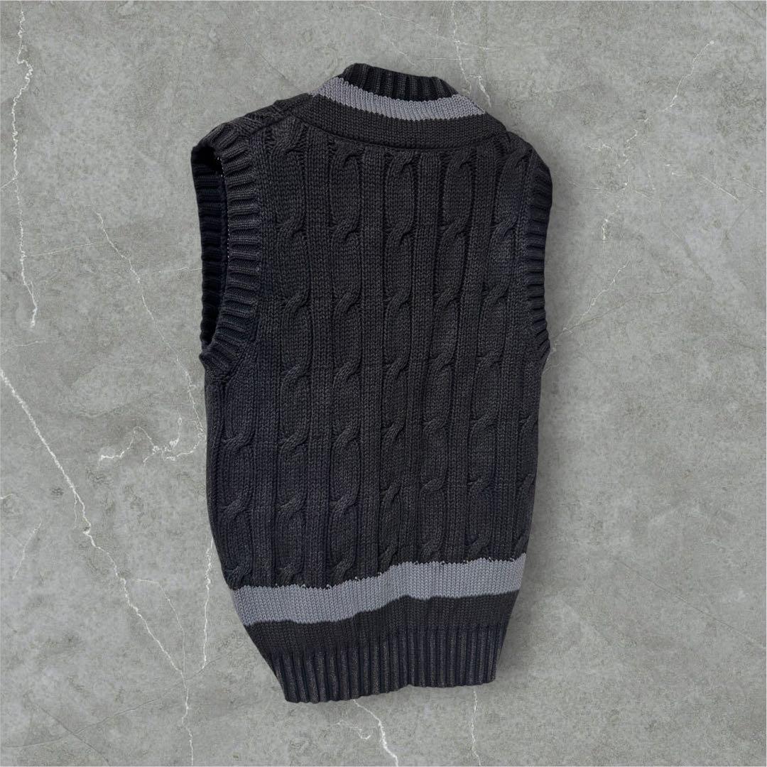 MASU 25SS DECAYED SCHOOL KNIT VEST サイズ46