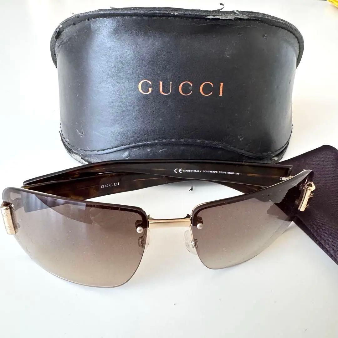 ネコさま GUCCI グッチ 1798N/S サングラス イタリア製 ケース付
