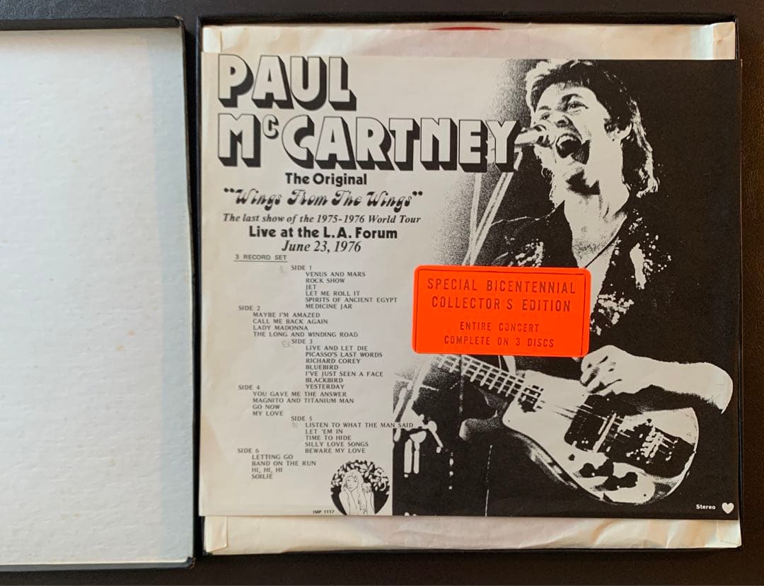 Paul McCartney Wings From The Wings レコード