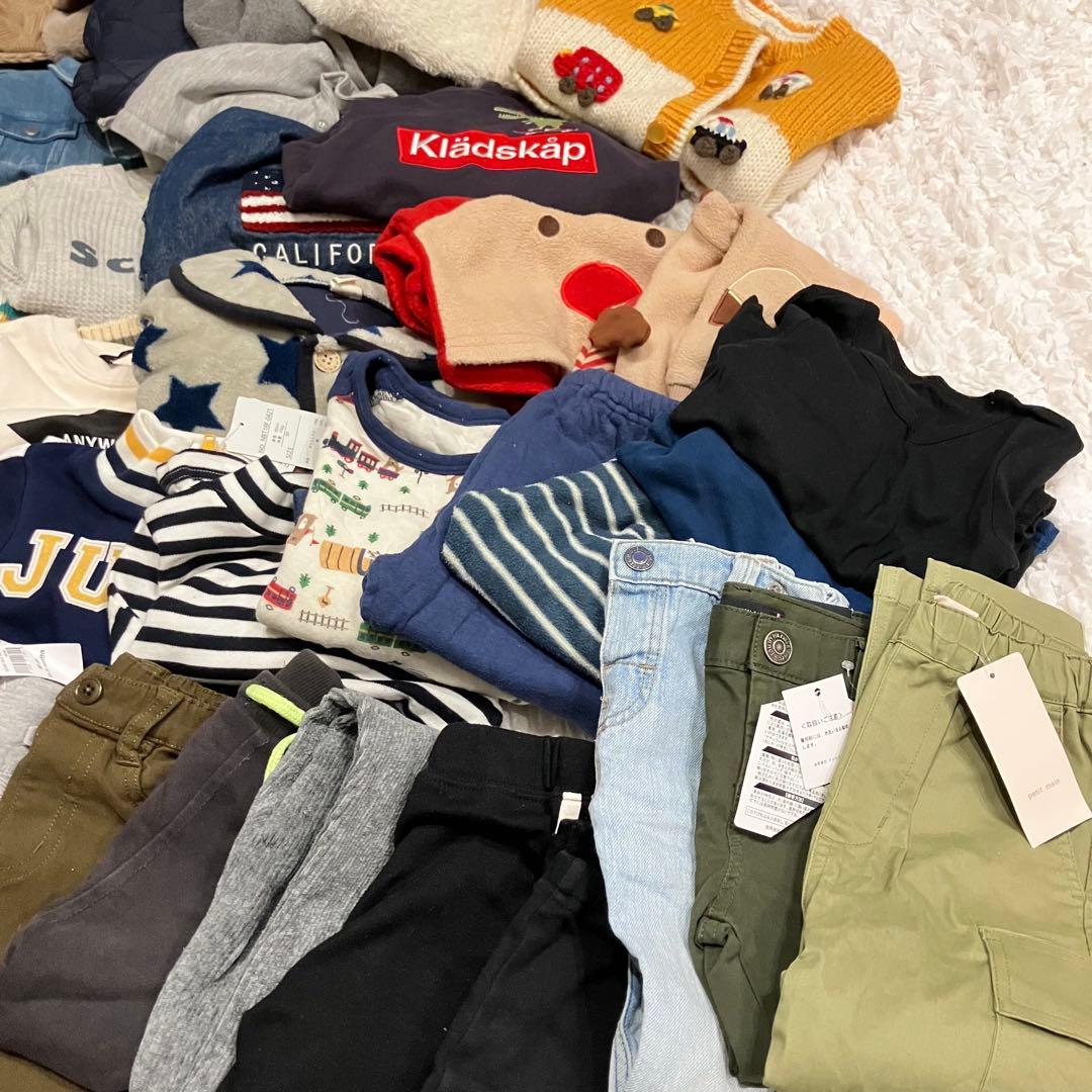 12/16まで 男の子 まとめ売り 90cm 秋冬 51点 セット UNIQLO