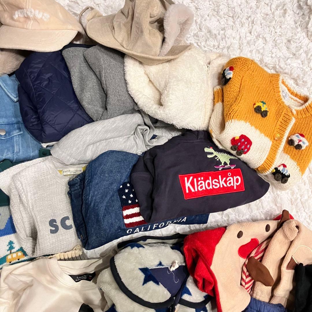 12/16まで 男の子 まとめ売り 90cm 秋冬 51点 セット UNIQLO
