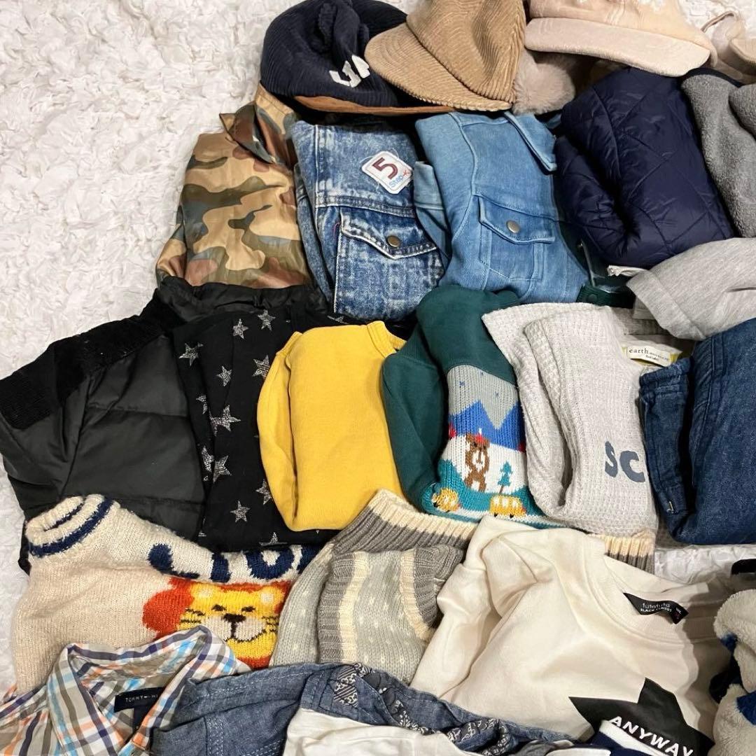 12/16まで 男の子 まとめ売り 90cm 秋冬 51点 セット UNIQLO