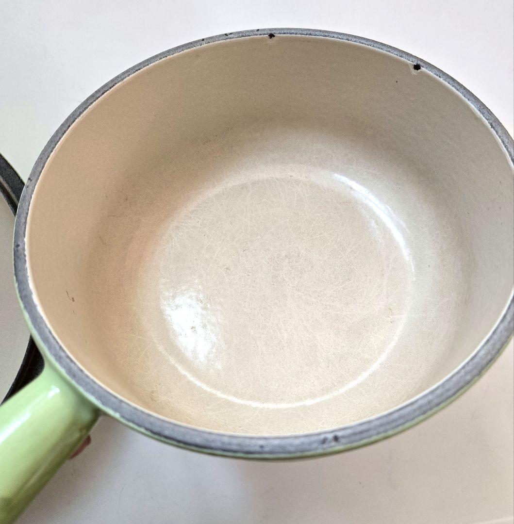 最終値下げ♪LE CREUSET ライトグリーン ミルクパン