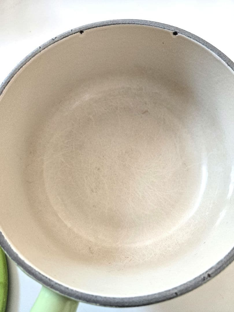 最終値下げ♪LE CREUSET ライトグリーン ミルクパン