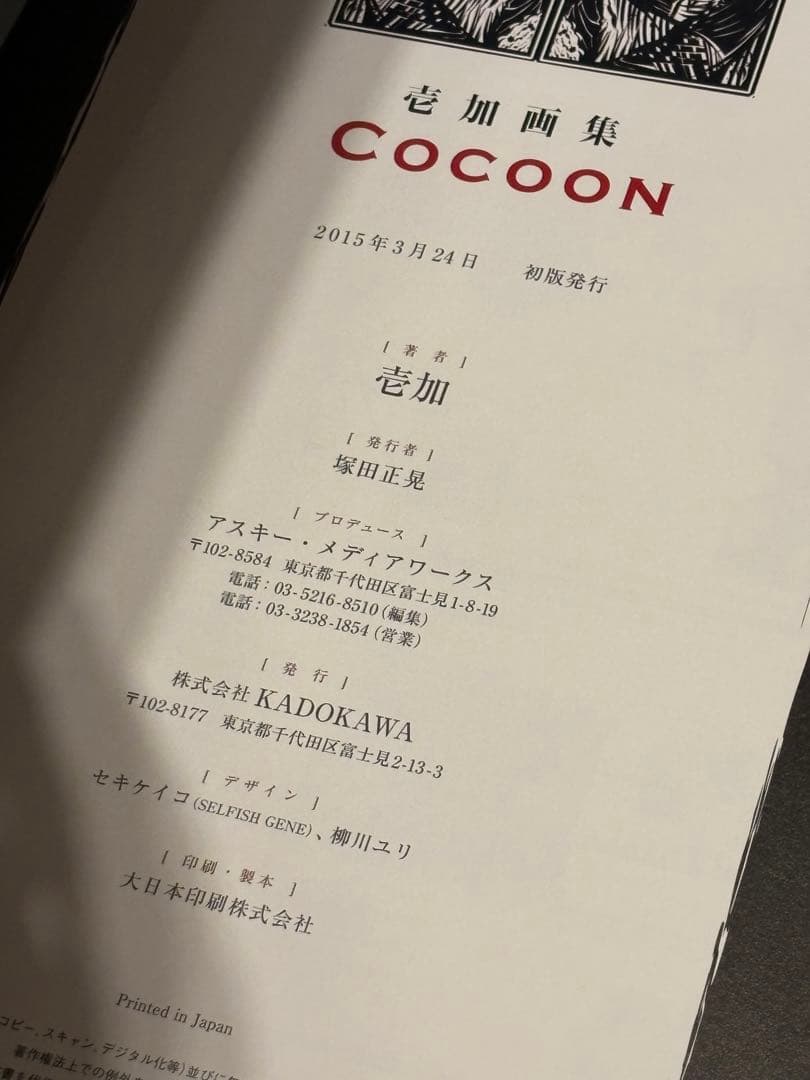 壱加 画集 Cocoon