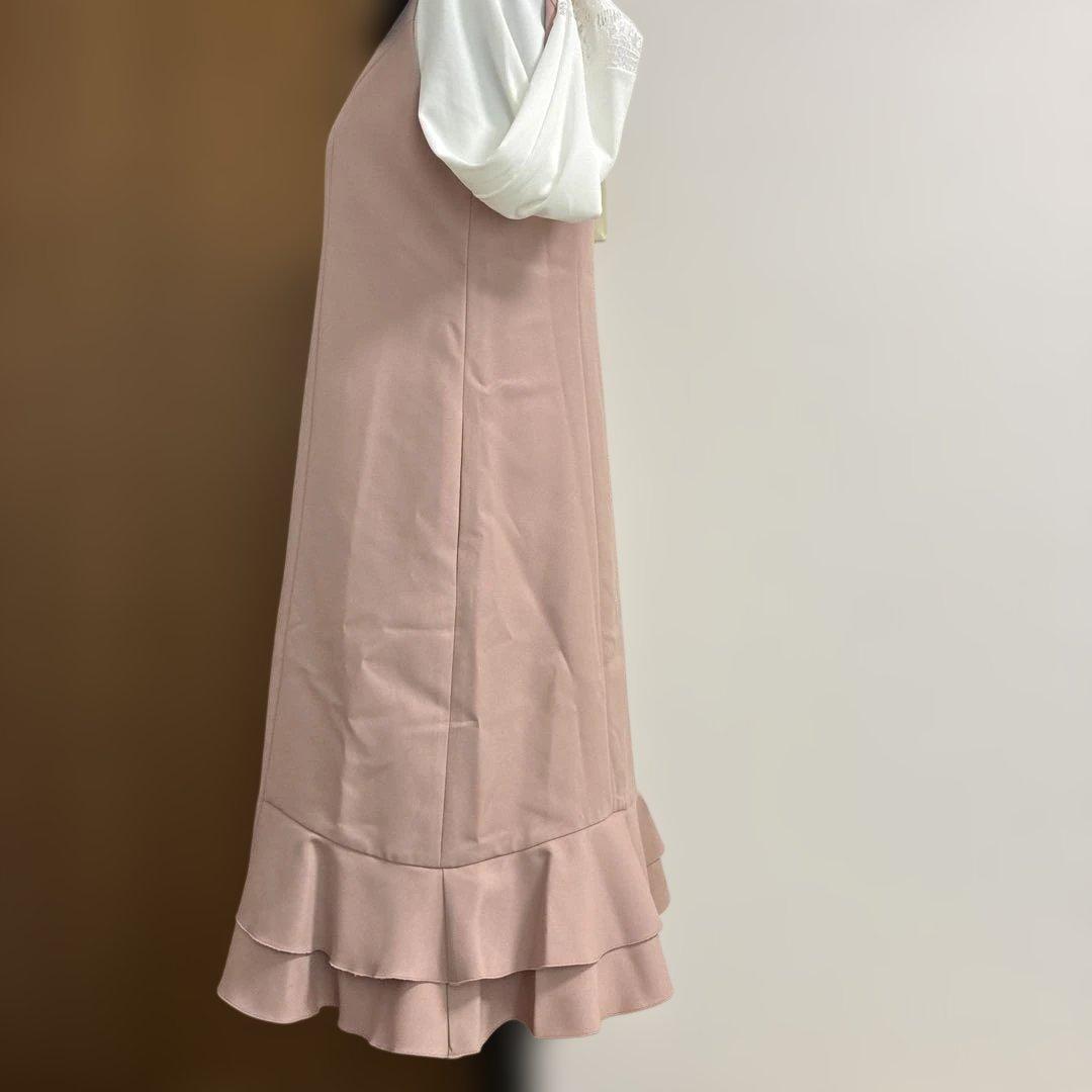 ポンヌフ☆2号☆新品タグ付き　前開きジレワンピース　ドゥフルール